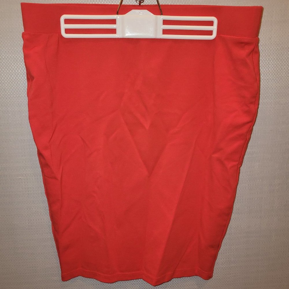 Torrid Ponte Red Pencil Skirt Sz 0